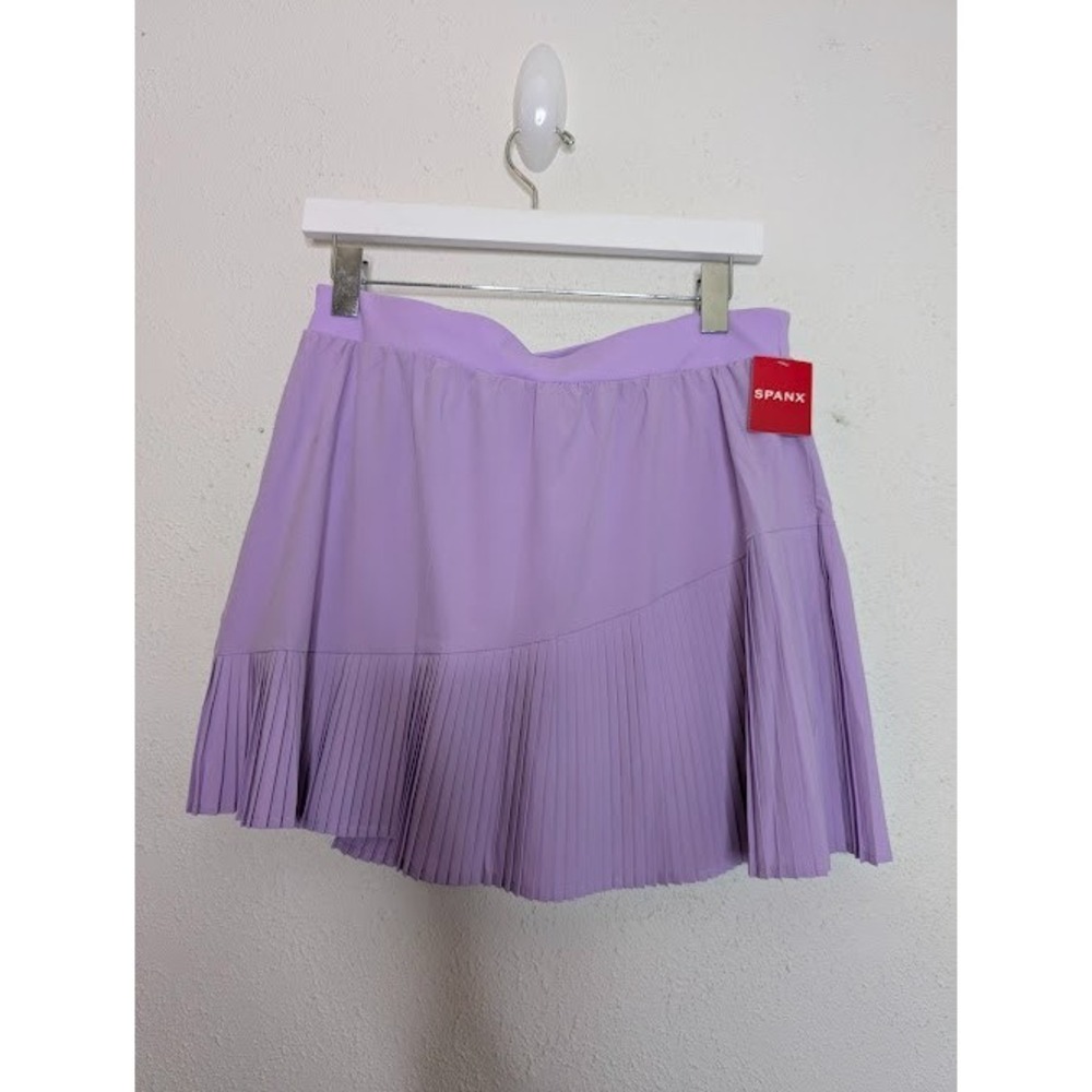 Spanx Yes, Pleats! Skort, 14" Size XL Lavender Lust Style 5040R New Pickle Ball